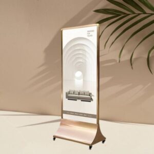 htx bang standee ngoai troi co banh xe tqtav 32