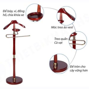 Cây treo áo vest bằng gỗ 7 htx cay treo ao vest bang go ctqa 01k 32