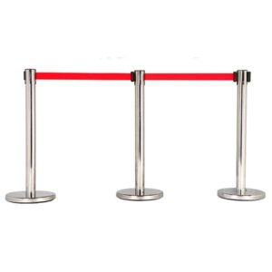 Cột chắn inox dây kéo