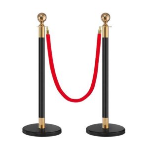 Cột chắn inox sơn đen dây trùng