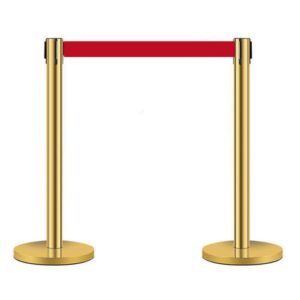 Cột chắn inox vàng dây căng