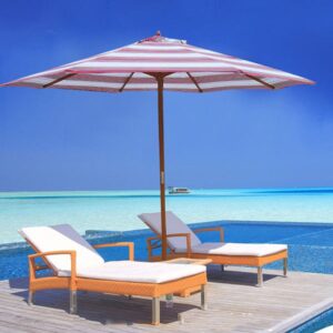 Dù đứng tâm tròn thân gỗ