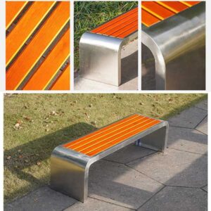 Ghế băng dài inox nan giả gỗ 7 htx ghe bang dai inox nan gia go ptgi 34