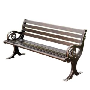 Ghế công viên có tựa nhôm đúc