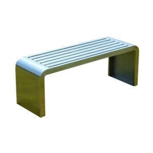 Ghế công viên không tựa bằng inox