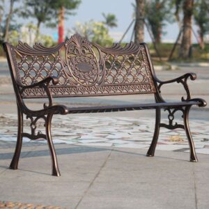 Ghế nhôm đúc công viên 1.3m 8 htx ghe nhom duc cong vien 1.3m ptgn 13 34