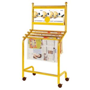 Giá để báo tạp chí inox mạ vàng