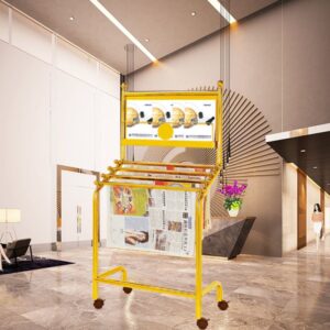 Giá để báo tạp chí inox mạ vàng 8 htx gia de bao tap chi inox ma vang htgr 10 35