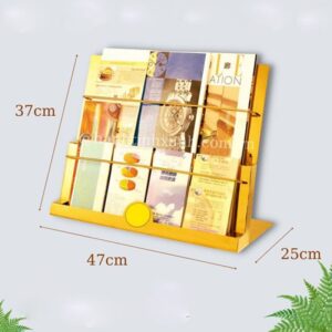 Giá để sách báo bằng inox 7 htx gia de sach bao bang inox htgr 05 34