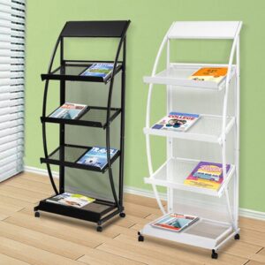 Giá để tạp chí thép sơn tĩnh điện đen 9 htx gia de tap chi thep son tinh dien den htcj 40 35