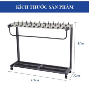 Giá treo ô thép sơn tĩnh điện có khóa 7 htx gia treo o thep son tinh dien co khoa htscj24 32