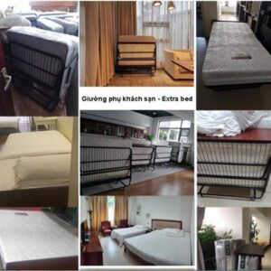 Giường phụ khách sạn nệm lò xo 5 htx giuong phu khach san nem lo xo gp g20 35