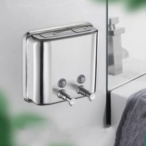 Hộp đựng dầu gội inox 2 ngăn 9 htx hop dung dau goi inox 2 ngan htkw b76 35