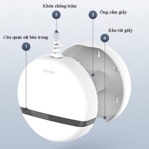 Hộp đựng giấy vệ sinh tròn bằng nhựa 9 htx hop dung giay ve sinh tron bang nhua tdgvs n 35