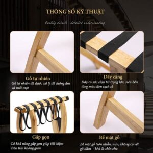 Kệ gỗ đựng hành lý không tựa 7 htx ke go dung hanh ly khong tua htkhl 7d 34