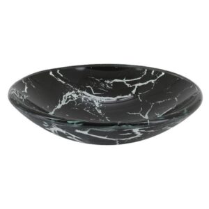 Khay thủy tinh để trên thùng rác