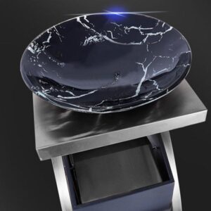 htx khay thuy tinh de tren thung rac ktt 33