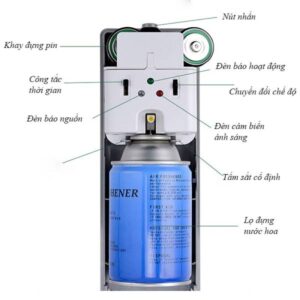 Máy xịt thơm toilet tự động 8 htx may xit thom toilet tu dong htmxt02 36