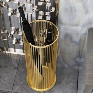 Sọt để ô dù inox mạ vàng tròn 9 htx sot de o du inox ma vang tron gotn22 v 34