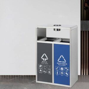 htx thung phan loai rac 2 ngan inox hti2n gt 31