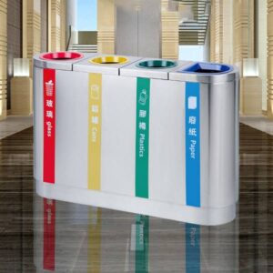 htx thung phan loai rac bang inox 4 ngan tri4n 37