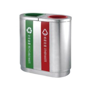 Thùng rác 2 ngăn inox cao cấp