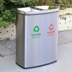 Thùng rác 2 ngăn ngoài trời 9 htx thung rac 2 ngan ngoai troi tri2n trs2n 34