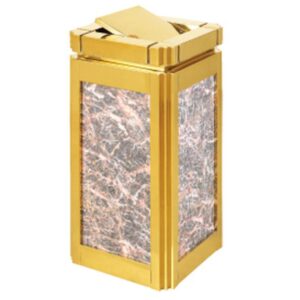 Thùng rác đá nắp bập bênh