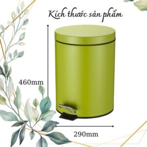 Thùng rác inox 20L sơn xanh 6 htx thung rac inox 20l son xanh trdi20 g1 33