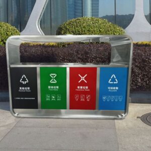 Thùng rác inox 4 ngăn có gạt tàn 7 htx thung rac inox 4 ngan co gat tan hti4nm gt hti4nh1 gt hti4nh gt 32