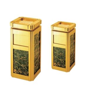 htx thung rac inox ma vang da den co gat tan htg 16 b2 32