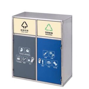 Thùng rác inox nhiều ngăn cửa đẩy 6 htx thung rac inox nhieu ngan cua day hti2nd hti4nd 31