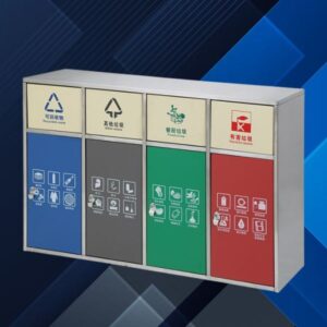 Thùng rác inox nhiều ngăn cửa đẩy 8 htx thung rac inox nhieu ngan cua day hti2nd hti4nd 33