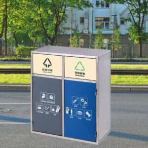 Thùng rác inox nhiều ngăn cửa đẩy 9 htx thung rac inox nhieu ngan cua day hti2nd hti4nd 34