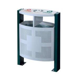 Thùng rác ngoài trời 2 ngăn cao cấp
