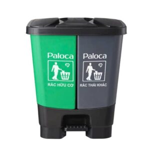Thùng rác nhựa 2 ngăn