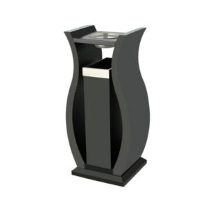 Thùng rác thép có gạt tàn đặt sảnh