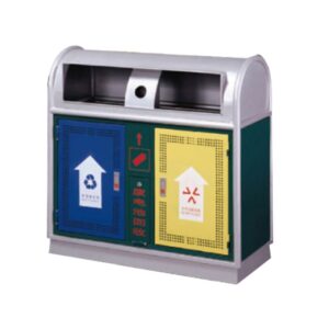 Thùng rác thép phun sơn ngoài trời