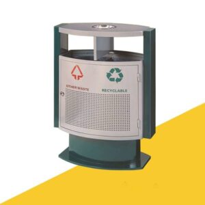 Thùng rác thép sơn tĩnh điện đế cao 6 htx thung rac thep son tinh dien de cao htsod 69 33