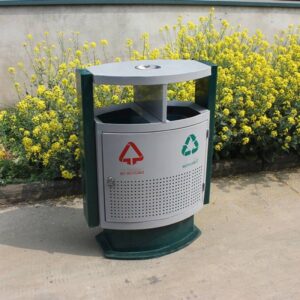 Thùng rác thép sơn tĩnh điện đế cao 7 htx thung rac thep son tinh dien de cao htsod 69 34