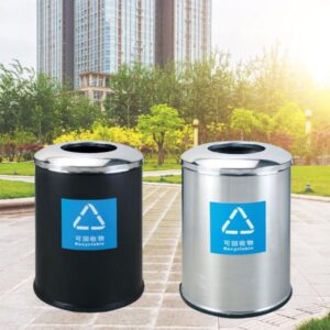 Thùng rác trung tâm thương mại inox tròn 7 htx thung rac trung tam thuong mai inox tron hti60 k hts60 k 32