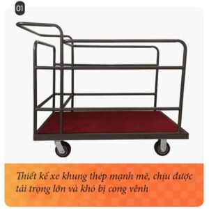 Xe chở bàn xoay nhà hàng 9 htx xe cho ban xoay nha hang htsxdb30 33