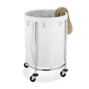 Xe đẩy đồ vải inox tròn