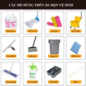 Xe đẩy dọn vệ sinh 3 tầng 9 htx xe day don ve sinh 3 tang ht08180 38