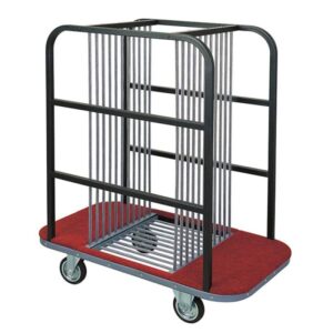 Xe đẩy mặt bàn tròn thép sơn tĩnh điện