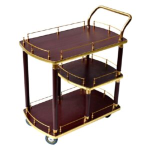 Xe đẩy rượu cao cấp bằng gỗ