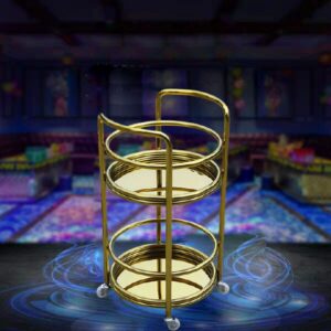 Xe đẩy rượu inox vàng hình tròn 6 htx xe day ruou inox vang hinh tron htwy 43a htwy 44a 32