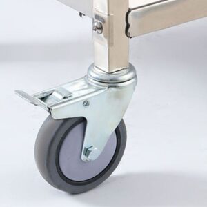 Xe đẩy thức ăn 2 tầng inox 7 htx xe day thuc an 2 tang inox xdi75 2 xdi85 2 xdi95 2 35