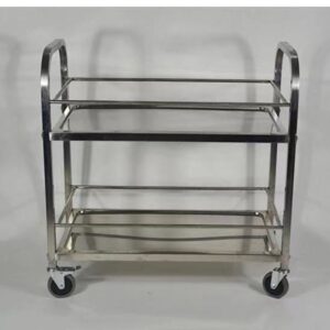 Xe đẩy thức ăn 2 tầng inox 9 htx xe day thuc an 2 tang inox xdi75 2 xdi85 2 xdi95 2 37