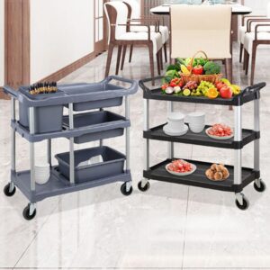 Xe đẩy thức ăn 3 tầng bằng nhựa 8 htx xe day thuc an 3 tang bang nhua ht08175 ht08176 33